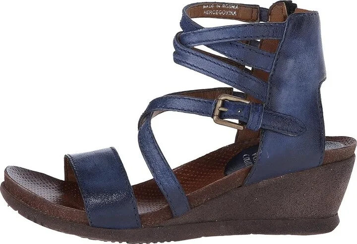 Miz Mooz Shay Women's Wedge Shoes Navy : EU 38 (US Women's 7.5-8) B - Medium, Leather - Image 7