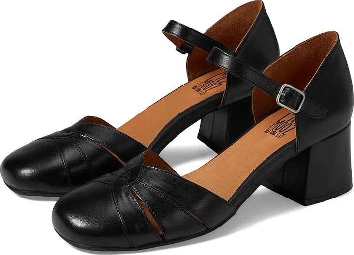 Miz Mooz Storie High Heels Storie Black : EU 39 (US Women's 8.5-9) B - Medium, Leather/Rubber