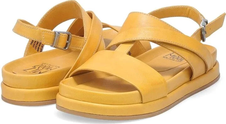 Miz Mooz Tomas Women's Sandals Ochre : EU 39 (US Women's 8.5-9) B - Medium, Leather