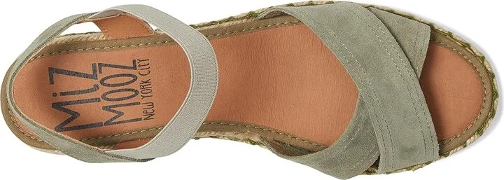 Miz Mooz Vena Women's Wedge Shoes Sage : EU 42 (US Women's 10.5-11) B - Medium, Leather/Suede - Image 2