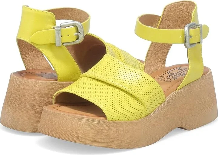 Miz Mooz Wonder High Heels Lemon : EU 37 (US Women's 6.5-7) B - Medium, Leather