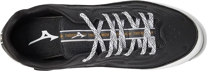Mizuno 9-Spike Ambition 3 Baseball Cleats Men's Shoes Black/White : 14 D - Medium, Leather - Image 2