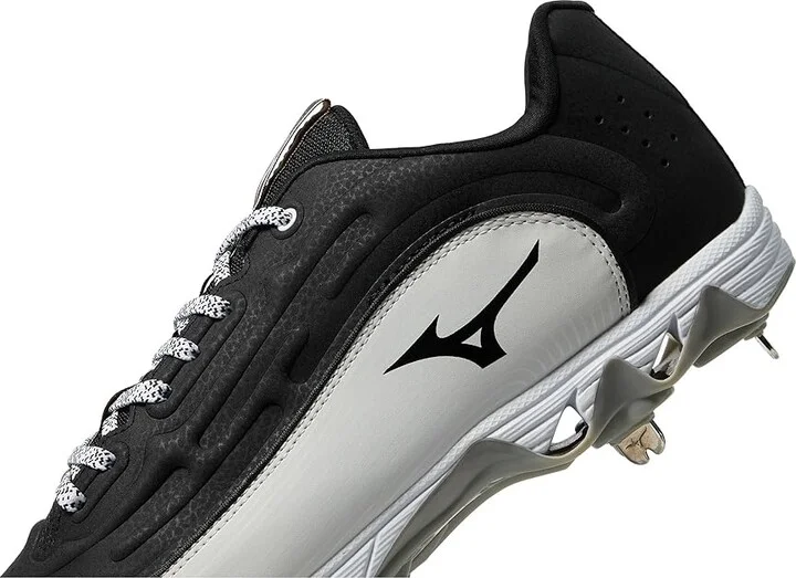 Mizuno 9-Spike Ambition 3 Baseball Cleats Men's Shoes Black/White : 14 D - Medium, Leather - Image 4
