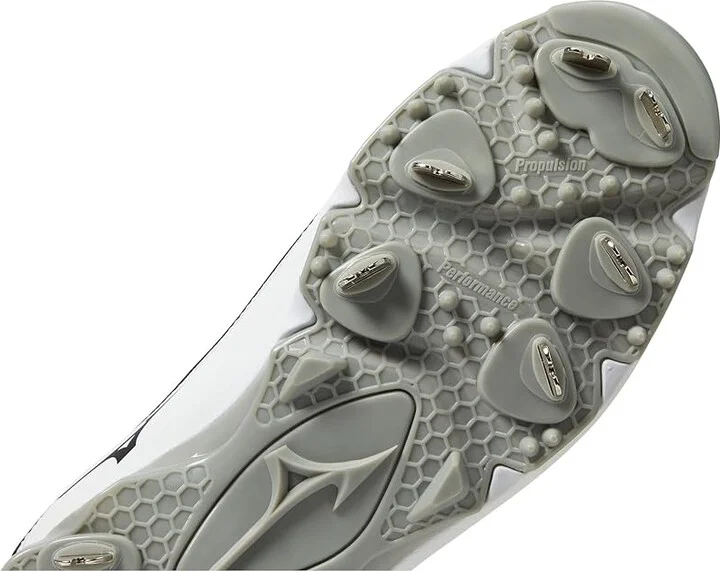 Mizuno 9-Spike Ambition 3 Baseball Cleats Men's Shoes Black/White : 14 D - Medium, Leather - Image 5