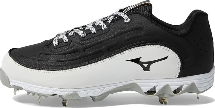 Mizuno 9-Spike Ambition 3 Baseball Cleats Men's Shoes Black/White : 14 D - Medium, Leather - Image 6