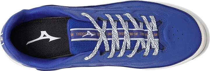Mizuno 9-Spike Ambition 3 Baseball Cleats Men's Shoes Royal/White : 7 D - Medium, Leather - Image 2