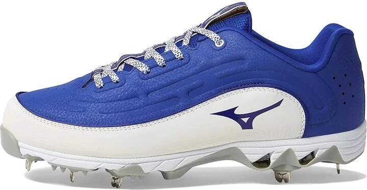 Mizuno 9-Spike Ambition 3 Baseball Cleats Men's Shoes Royal/White : 7 D - Medium, Leather - Image 6