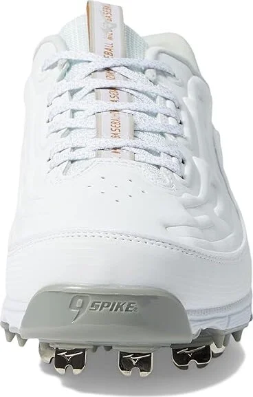 Mizuno 9-Spike Ambition 3 Baseball Cleats Men's Shoes White : 8.5 D - Medium, Leather - Image 3