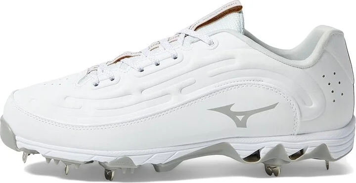 Mizuno 9-Spike Ambition 3 Baseball Cleats Men's Shoes White : 8.5 D - Medium, Leather - Image 6