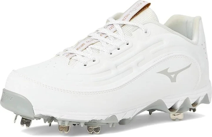 Mizuno 9-Spike Swift 8 Low Metal Women's Shoes White : 5 B - Medium, Leather - Image 5