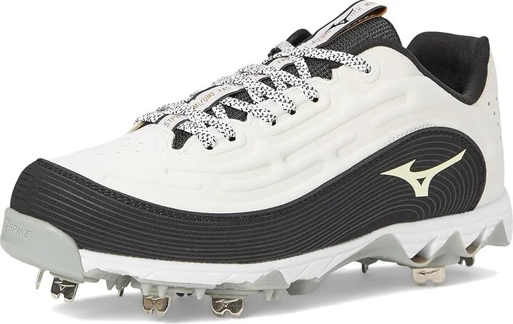 Mizuno 9-Spike Swift 8 Low Metal Women's Shoes White/Black : 7 B - Medium, Leather - Image 5