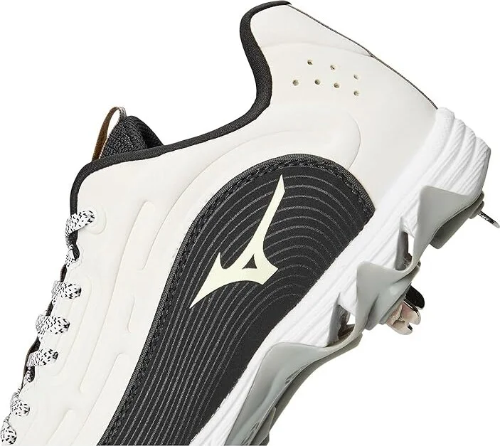 Mizuno 9-Spike Swift 8 Low Metal Women's Shoes White/Black : 7 B - Medium, Leather - Image 7