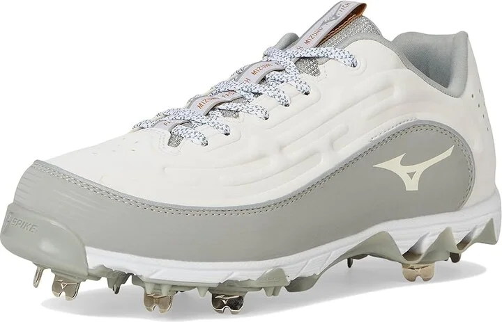 Mizuno 9-Spike Swift 8 Low Metal Women's Shoes White/Grey : 6 B - Medium, Leather - Image 5