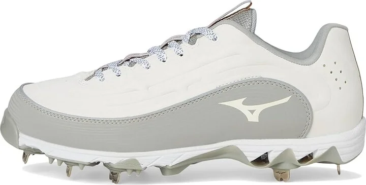 Mizuno 9-Spike Swift 8 Low Metal Women's Shoes White/Grey : 6 B - Medium, Leather - Image 6