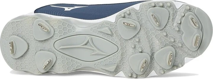 Mizuno 9-Spike Swift 8 Low Metal Women's Shoes White/Navy : 5.5 B - Medium, Leather - Image 3