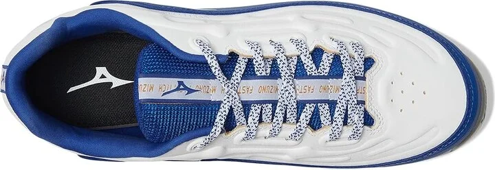Mizuno 9-Spike Swift 8 Low Metal Women's Shoes White/Royal : 10.5 B - Medium, Leather - Image 2