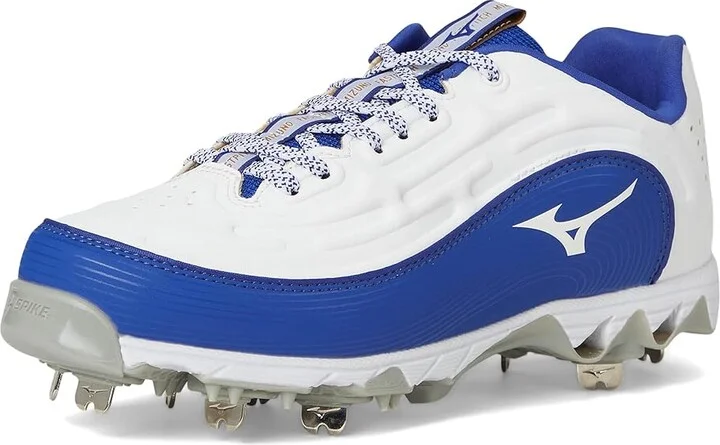 Mizuno 9-Spike Swift 8 Low Metal Women's Shoes White/Royal : 10.5 B - Medium, Leather - Image 5