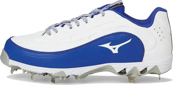 Mizuno 9-Spike Swift 8 Low Metal Women's Shoes White/Royal : 10.5 B - Medium, Leather - Image 6