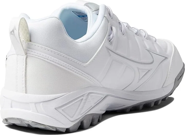Mizuno Ambition 2 All Surface Low Turf Shoes Softball Cleats Women's Shoes White : 10.5 B - Medium, Textile/Synthetic - Image 4