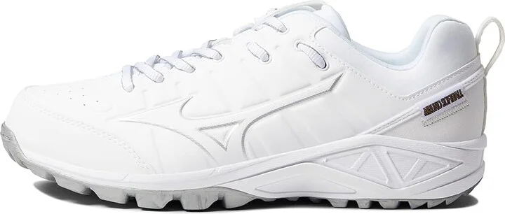 Mizuno Ambition 2 All Surface Low Turf Shoes Softball Cleats Women's Shoes White : 10.5 B - Medium, Textile/Synthetic - Image 6