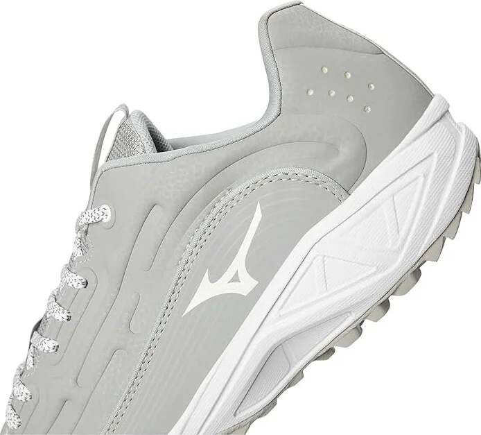 Mizuno Ambition 3 BB Low AS Men's Shoes Grey/White : 12.5 D - Medium, Leather/Rubber - Image 7