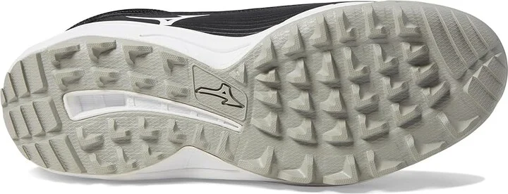 Mizuno Ambition 3 BB Mid AS Baseball Cleats Men's Shoes Black/White : 8 D - Medium, Leather/Rubber - Image 3