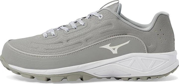 Mizuno Ambition 3 FP Low AS Softball Cleats Women's Shoes Grey/White : 11.5 B - Medium, Rubber - Image 5