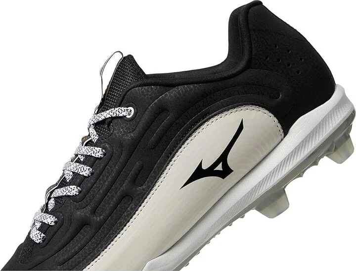 Mizuno Ambition 3 Low TPU Baseball Cleats Men's Shoes Black/White : 9 D - Medium, Leather - Image 4