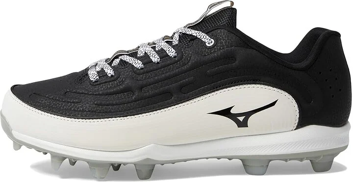 Mizuno Ambition 3 Low TPU Baseball Cleats Men's Shoes Black/White : 9 D - Medium, Leather - Image 6