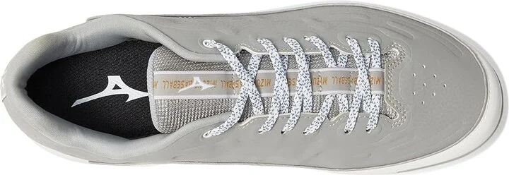 Mizuno Ambition 3 Low TPU Baseball Cleats Men's Shoes Grey/White : 9.5 D - Medium, Leather - Image 2