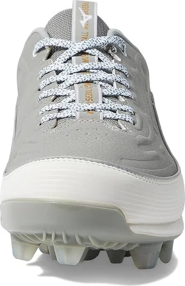 Mizuno Ambition 3 Low TPU Baseball Cleats Men's Shoes Grey/White : 9.5 D - Medium, Leather - Image 3