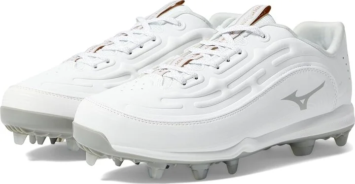 Mizuno Ambition 3 Low TPU Baseball Cleats Men's Shoes White : 9.5 D - Medium, Leather
