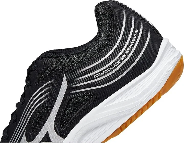 Mizuno Cyclone Speed 3 Women's Shoes Black/Silver : 8 B - Medium, Synthetic/Textile - Image 4