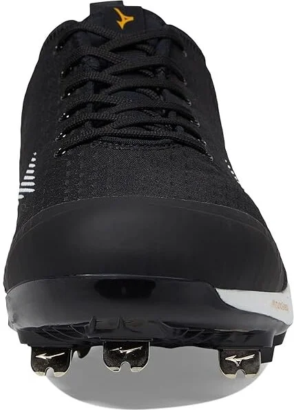 Mizuno Dominant 4 Baseball Cleats Men's Shoes Black/White : 7.5 D - Medium, Synthetic/Textile - Image 3
