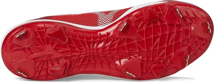 Mizuno Dominant 4 Baseball Cleats Men's Shoes Red/White : 7 D - Medium, Synthetic/Textile - Image 3