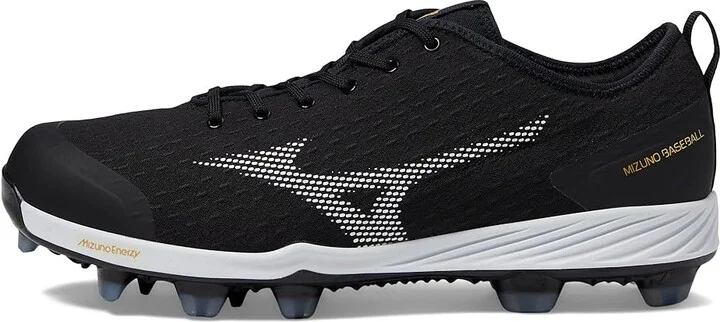 Mizuno Dominant 4 TPU Baseball Cleats Men's Shoes Black/White : 12 D - Medium, Synthetic/Textile - Image 5
