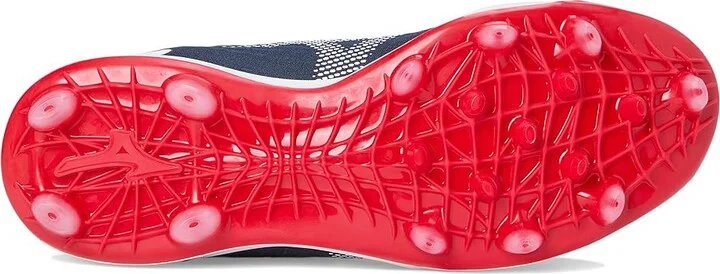 Mizuno Dominant 4 TPU Baseball Cleats Men's Shoes Navy/Red : 14 D - Medium, Synthetic/Textile - Image 3