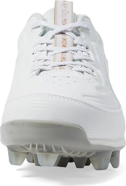 Mizuno Finch Elite 6 Low TPU Softball Cleats Women's Shoes White : 12 B - Medium, Leather - Image 3