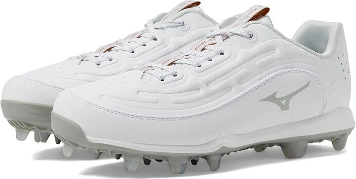 Mizuno Finch Elite 6 Low TPU Softball Cleats Women's Shoes White : 12 B - Medium, Leather