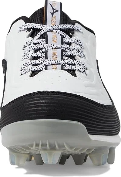 Mizuno Finch Elite 6 Low TPU Softball Cleats Women's Shoes White/Black : 5.5 B - Medium, Leather - Image 3