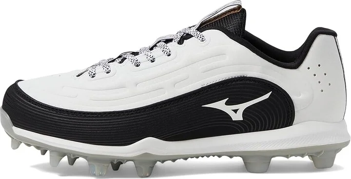 Mizuno Finch Elite 6 Low TPU Softball Cleats Women's Shoes White/Black : 5.5 B - Medium, Leather - Image 5
