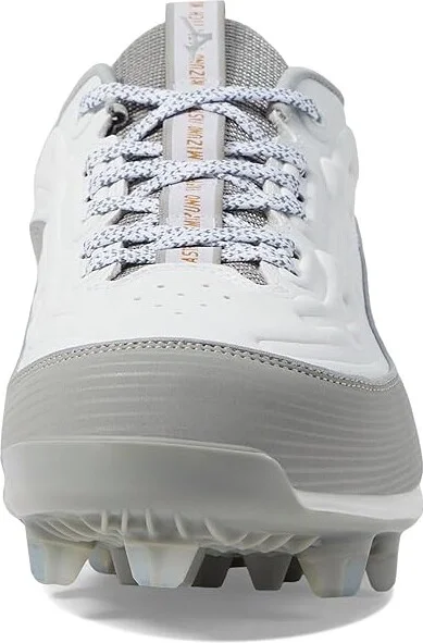 Mizuno Finch Elite 6 Low TPU Softball Cleats Women's Shoes White/Grey : 10 B - Medium, Leather - Image 3