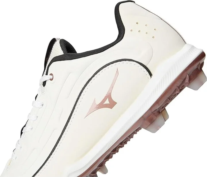 Mizuno Finch Elite 6 Low TPU Softball Cleats Women's Shoes White/Rose Gold : 11 B - Medium, Leather - Image 7
