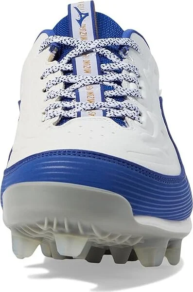 Mizuno Finch Elite 6 Low TPU Softball Cleats Women's Shoes White/Royal : 9.5 B - Medium, Leather - Image 3