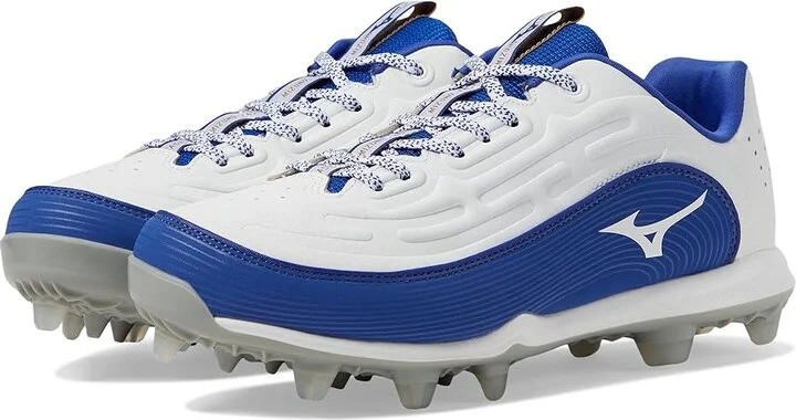 Mizuno Finch Elite 6 Low TPU Softball Cleats Women's Shoes White/Royal : 9.5 B - Medium, Leather