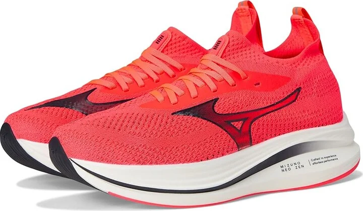 Mizuno Mizuno Neo Zen Men's Running Shoes Fiery Coral/Brtone Bl : 13 D - Medium, Synthetic