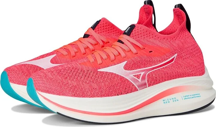 Mizuno Mizuno Neo Zen Women's Running Shoes Striking Coral/White : Women's 10.5 B - Medium, Synthetic