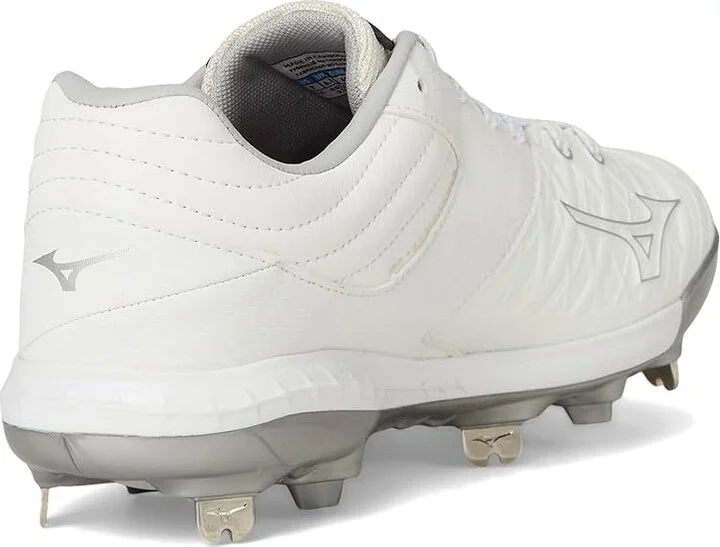 Mizuno Pro Fp Low Metal Women's Shoes White-Silver : 11.5 B - Medium, Leather - Image 4