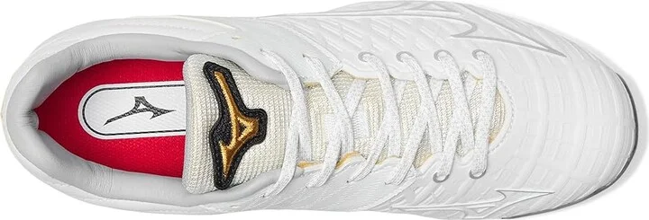 Mizuno Pro Fp Low Tpu Women's Shoes White-Silver : 11.5 B - Medium, Leather - Image 2