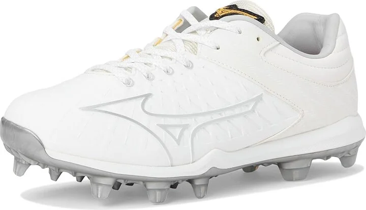 Mizuno Pro Fp Low Tpu Women's Shoes White-Silver : 11.5 B - Medium, Leather - Image 5